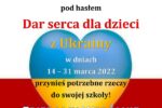 Thumbnail for the post titled: Szkolne Koło Caritas w naszej szkole z kolejną akcją! DAR SERCA DLA DZIECI Z UKRAINY!♥